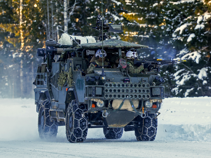 British Army Soldier operating a Jackal 2 Vehicle on Snow Photo Print Wall Art Military Decor Posters Posters, Prints, & Visual Artwork Hampshire Prints 6 x 4 No Frame No