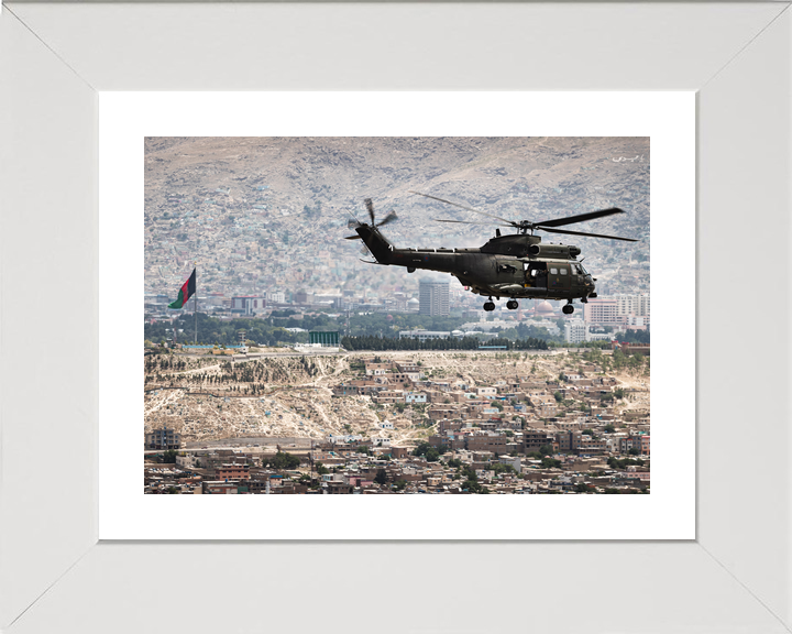 RAF Puma Helicopter Over Kabul May 2021