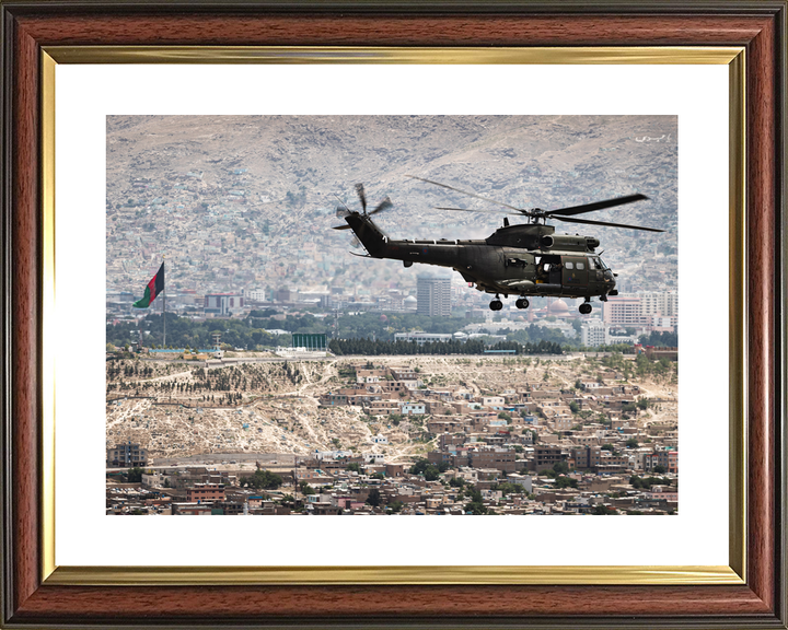 RAF Puma Helicopter Over Kabul May 2021