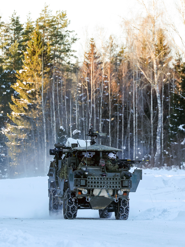 British Army Soldier operating a Jackal 2 Vehicle in the Snow Photo Print Wall Art Military Decor Posters, Prints, & Visual Artwork Hampshire Prints 6 x 4 No Frame No