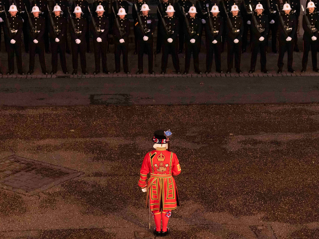 Royal Marines with a Yeoman Warder | Photo Print | Framed Print | Military | Commando | Wall Art | Home Decor | Photography Hampshire Prints