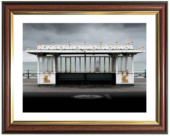 Brighton beach shelter Photo Print - Canvas - Framed Photo Print - Hampshire Prints