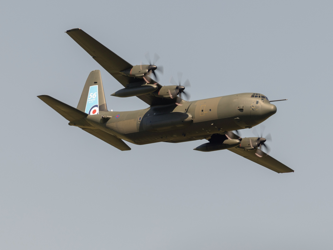 RAF Hercules C-130J in flight Photo Print - Royal Air Force Aircraft Hampshire Prints 6 x 4 No Frame No