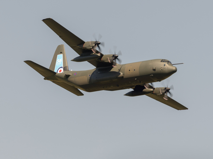 RAF Hercules C-130J in flight Photo Print - Royal Air Force Aircraft Hampshire Prints 6 x 4 No Frame No