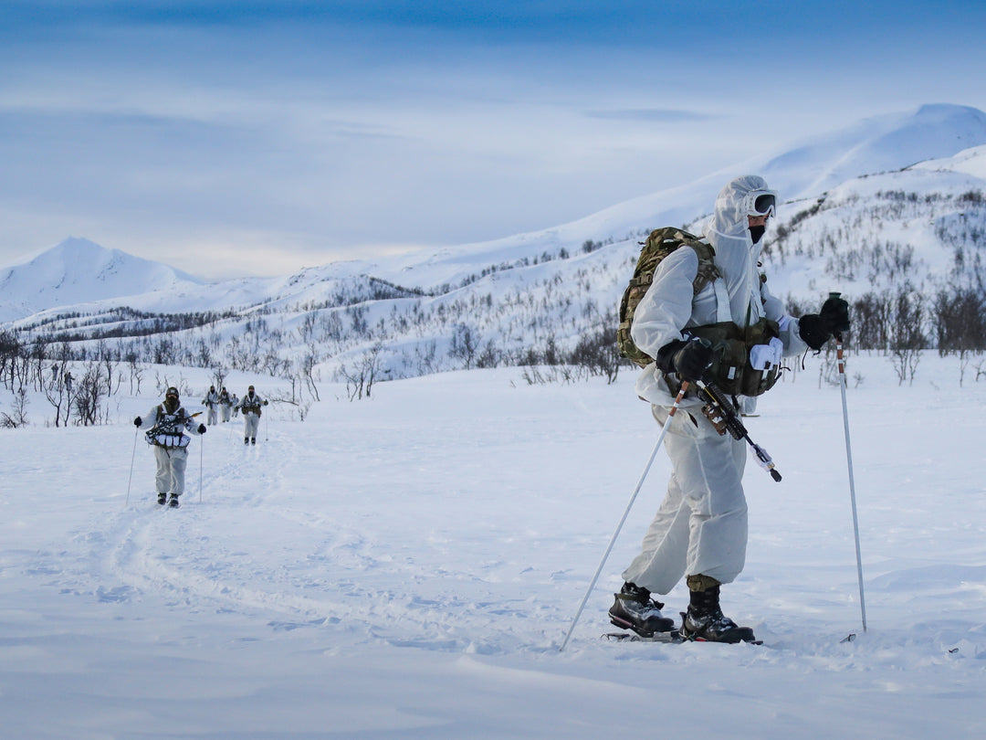 Royal Marines Commandos Skiing Photo Print - 45 Commando Posters, Prints, & Visual Artwork Hampshire Prints 6 x 4 No Frame No