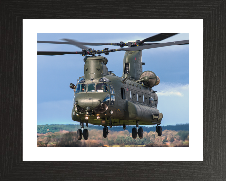 RAF Chinook HC3 Landing at Shawbury c2016