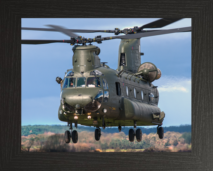 RAF Chinook HC3 Landing at Shawbury c2016