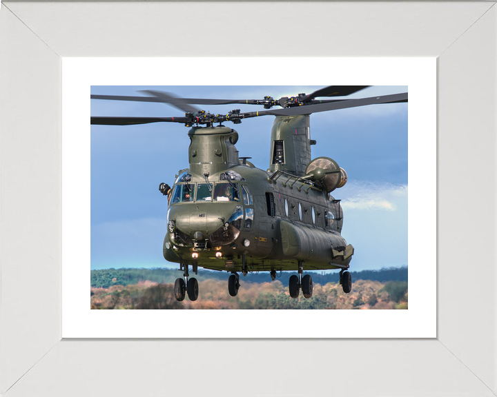 RAF Chinook HC3 Landing at Shawbury c2016