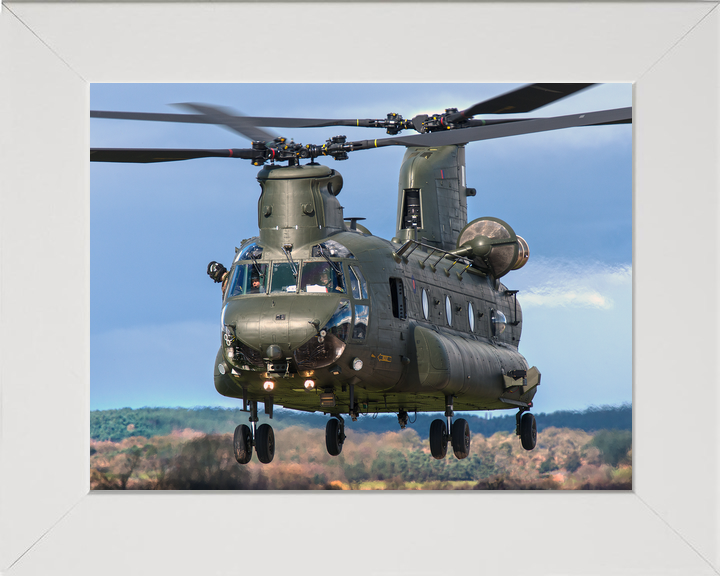 RAF Chinook HC3 Landing at Shawbury c2016