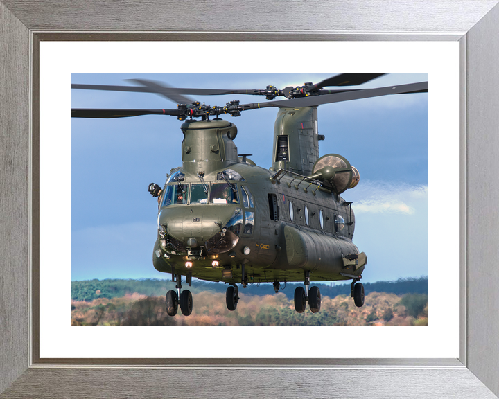 RAF Chinook HC3 Landing at Shawbury c2016