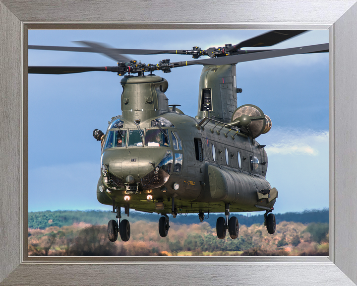 RAF Chinook HC3 Landing at Shawbury c2016