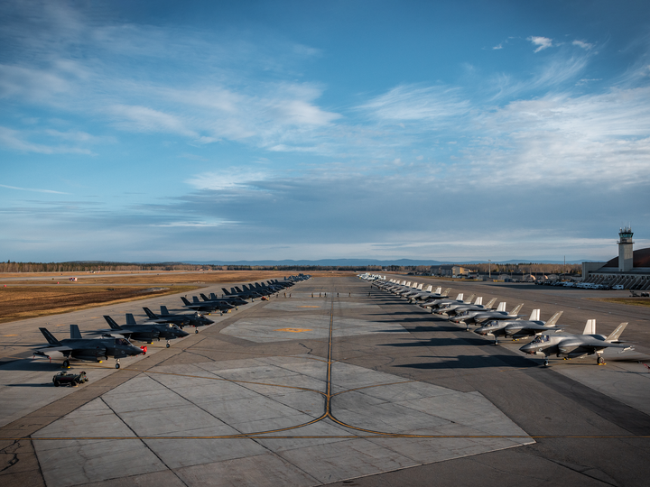 RAF USAF and RAAF F-35s on the line Photo Print - Royal Air Force Aircraft Hampshire Prints 6 x 4 No Frame No