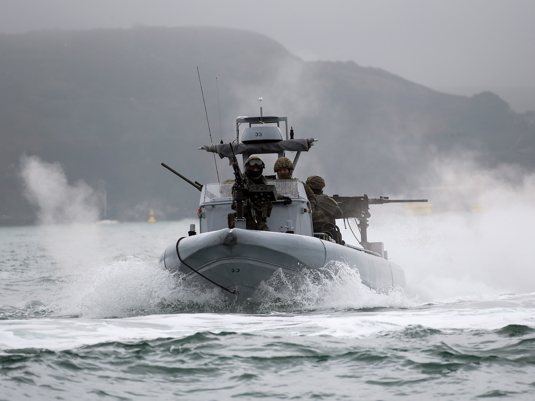 Royal Marines on a Commando Raiding Craft (CRC) | Photo Print | Framed Print | Military | Commando | Wall Art | Decor | Photography Hampshire Prints