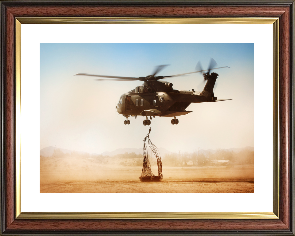 RAF 78 Squadron Merlin HC3 Underslung Load California 2009