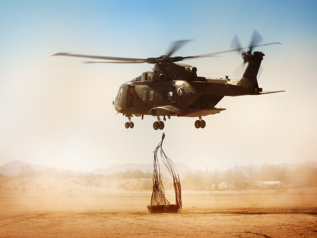 RAF 78 Squadron Merlin HC3 Underslung Load California 2009