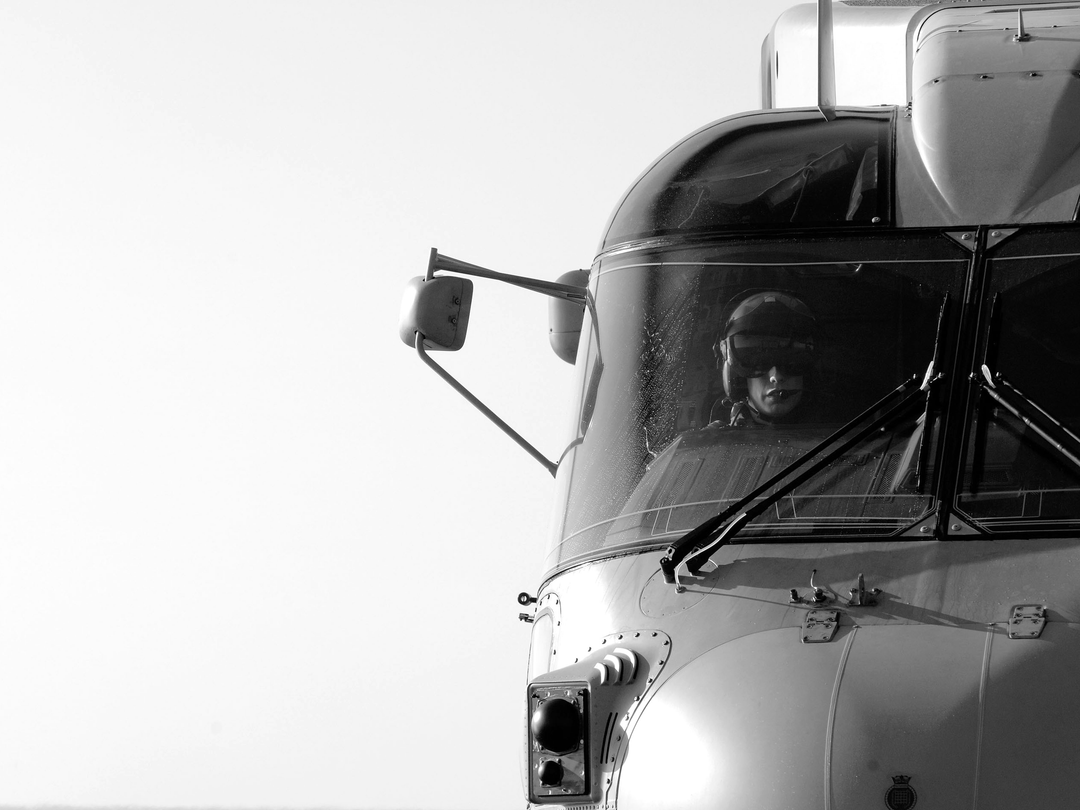 Merlin Helicopter Pilot Portrait Photo Print - Royal Navy Aircraft Hampshire Prints 6 x 4 No Frame No
