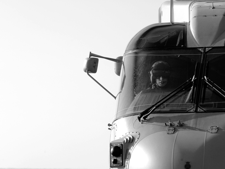Merlin Helicopter Pilot Portrait Photo Print - Royal Navy Aircraft Hampshire Prints 6 x 4 No Frame No