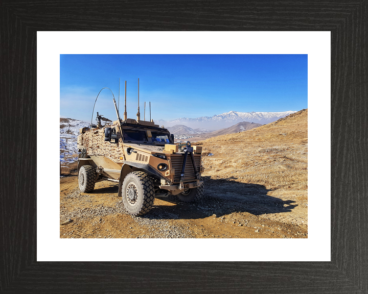 British Army Foxhound Vehicle Afghanistan 2017