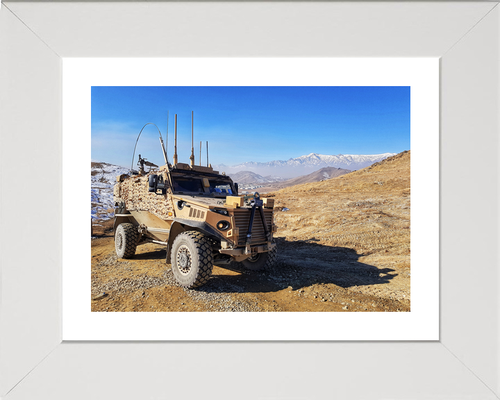 British Army Foxhound Vehicle Afghanistan 2017
