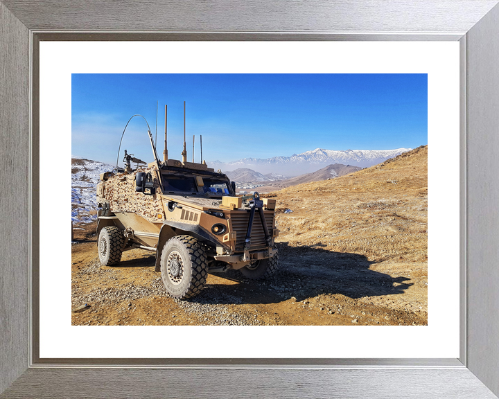 British Army Foxhound Vehicle Afghanistan 2017