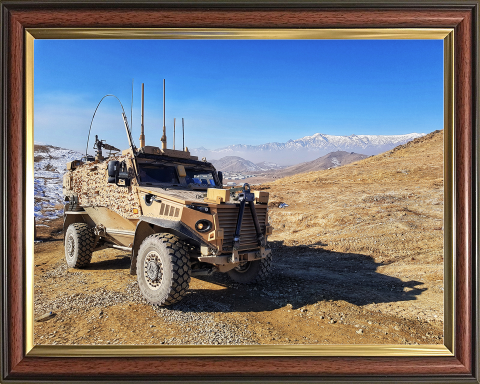 British Army Foxhound Vehicle Afghanistan 2017
