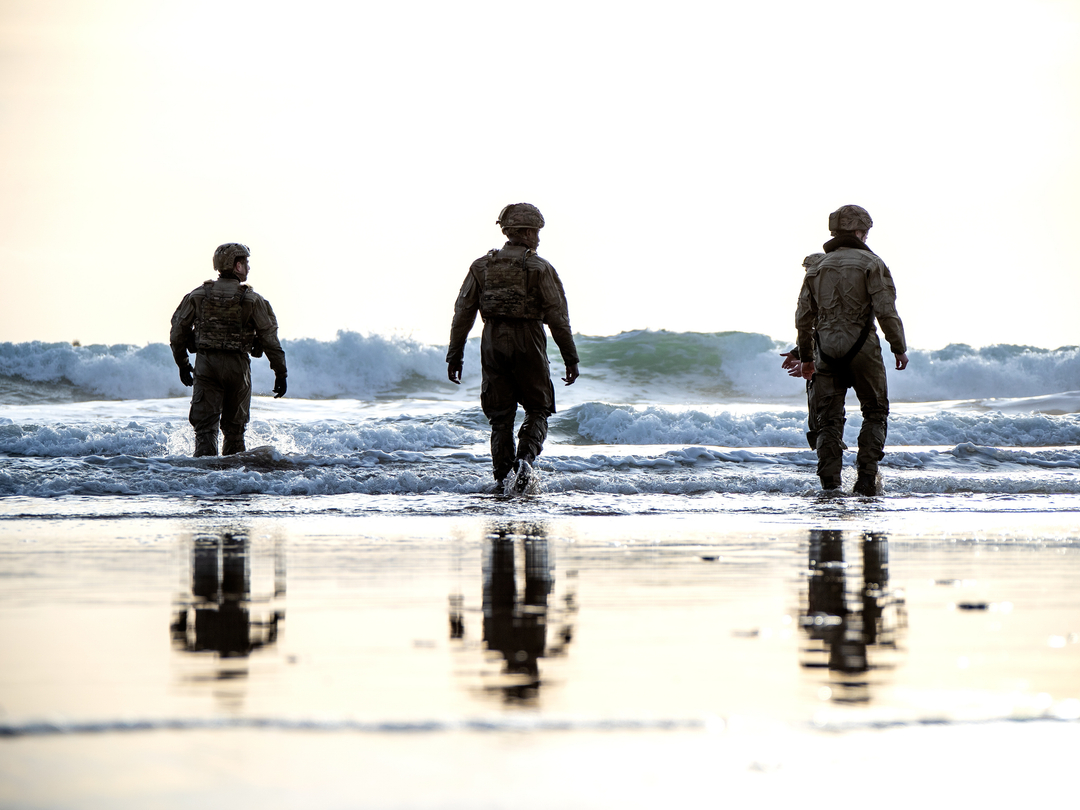 Royal Marines beach Landing Portrait | Photo Print | Framed Print | Military | 47 Commando | Wall Art | Decor | Print | Photography | RM Hampshire Prints