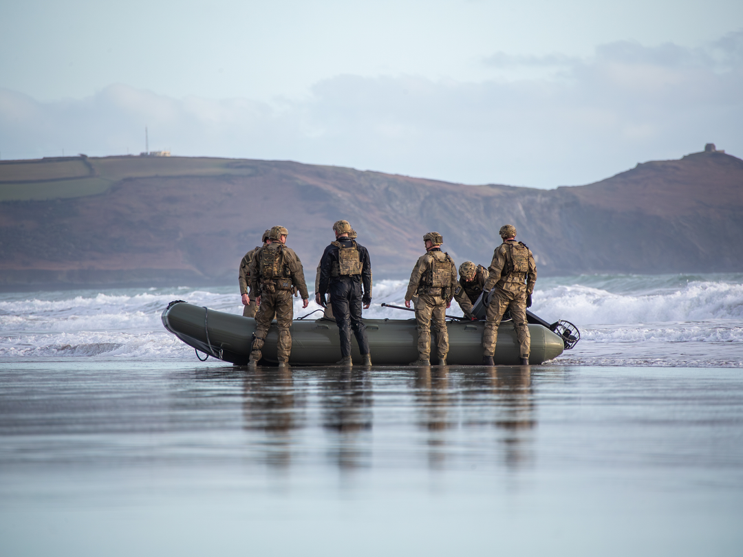 Royal Marines Commandos with Rigid Hull Inflatable Boat | Photo Print | Framed Print | Military | 47 Commando | Wall Art | Decor | Photography Hampshire Prints