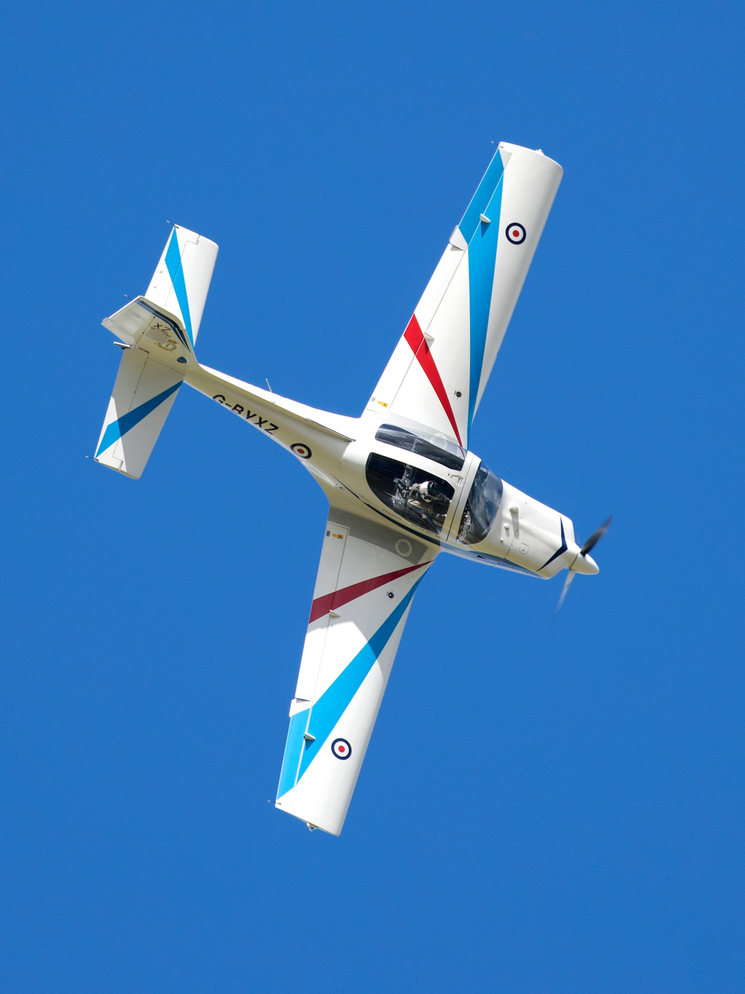 RAF Grob 115E Tutor aircraft in flight Photo Print - Royal Air Force Aircraft Hampshire Prints 6 x 4 No Frame No