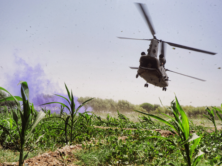RAF Chinook Casualty Evacuation Afghanistan August 2011