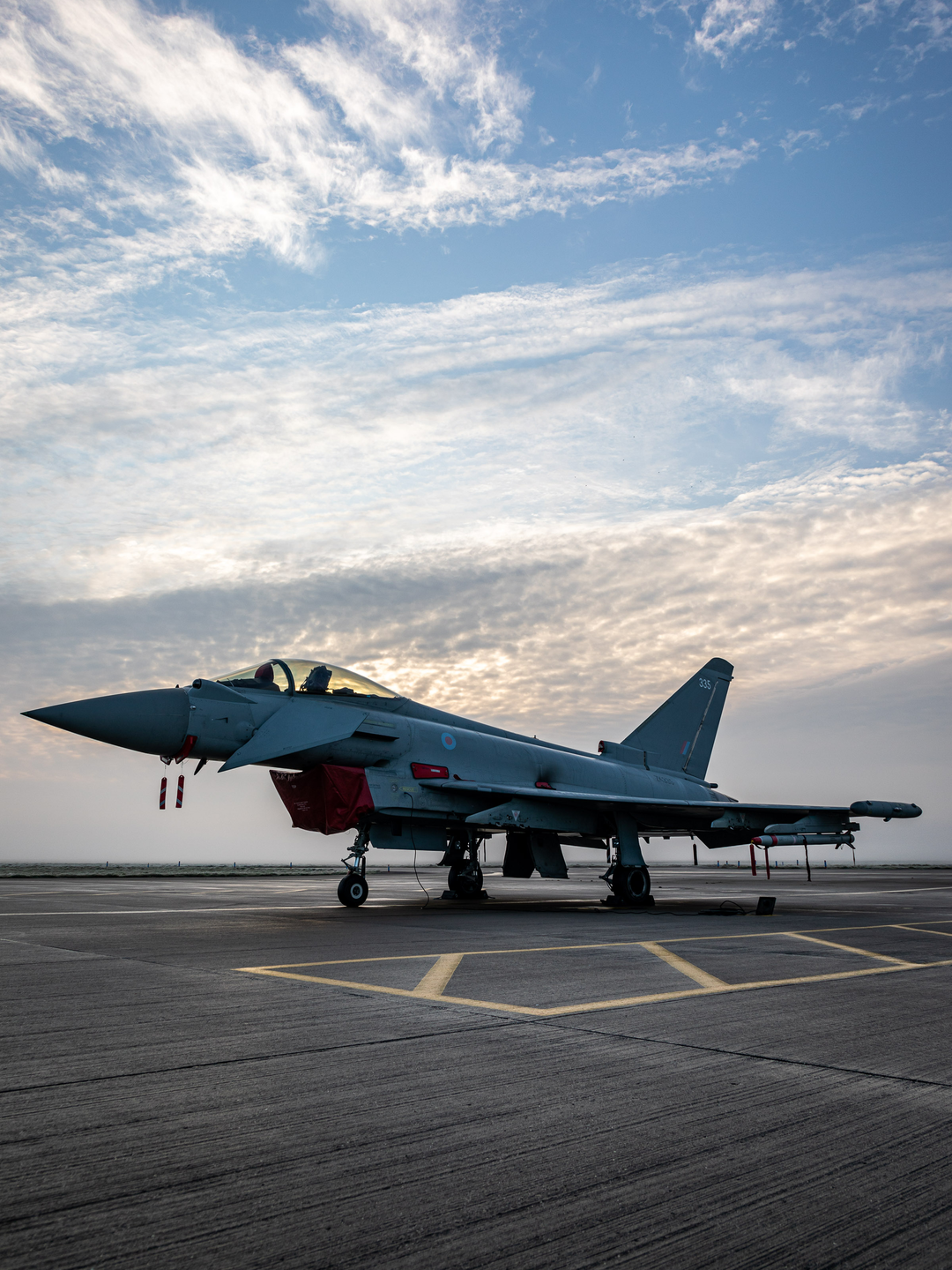 RAF Typhoon on a runway Photo Print - Royal Air Force Aircraft Hampshire Prints 6 x 4 No Frame No