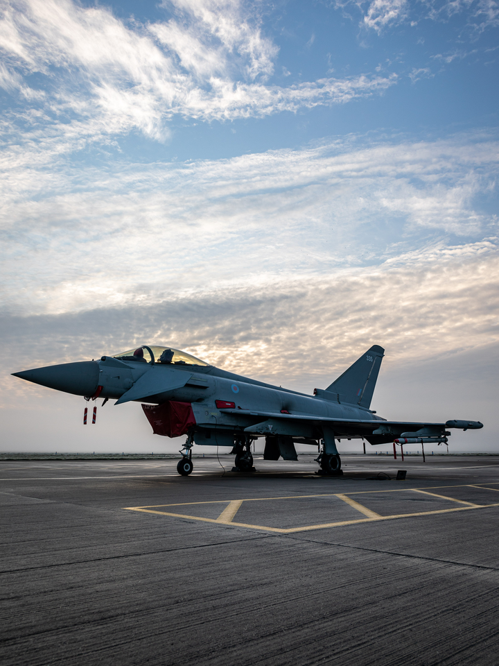 RAF Typhoon on a runway Photo Print - Royal Air Force Aircraft Hampshire Prints 6 x 4 No Frame No