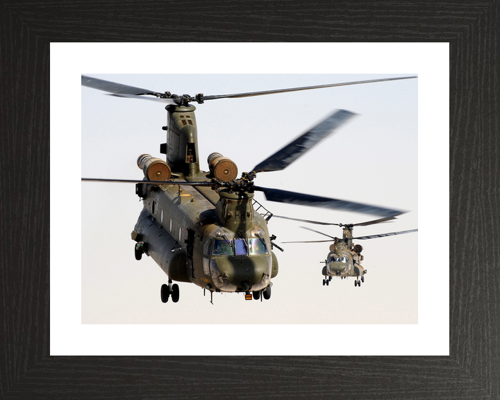 RAF 1310 Flight Chinook Pair Head-On Helmand October 2011