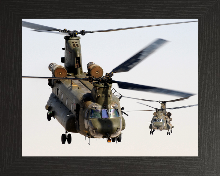 RAF 1310 Flight Chinook Pair Head-On Helmand October 2011