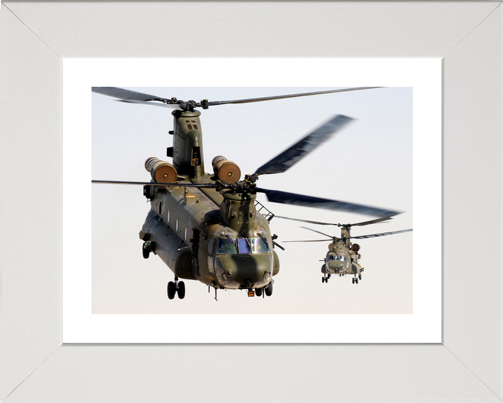 RAF 1310 Flight Chinook Pair Head-On Helmand October 2011