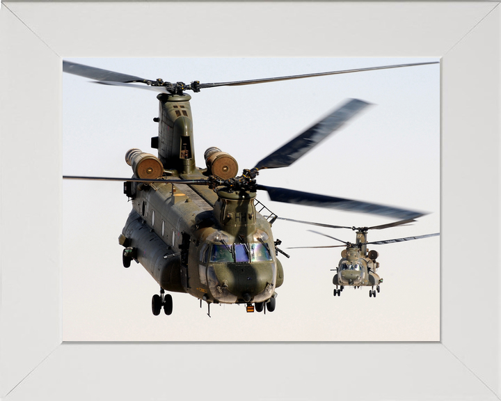 RAF 1310 Flight Chinook Pair Head-On Helmand October 2011