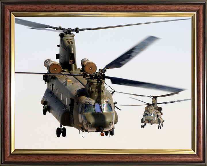 RAF 1310 Flight Chinook Pair Head-On Helmand October 2011