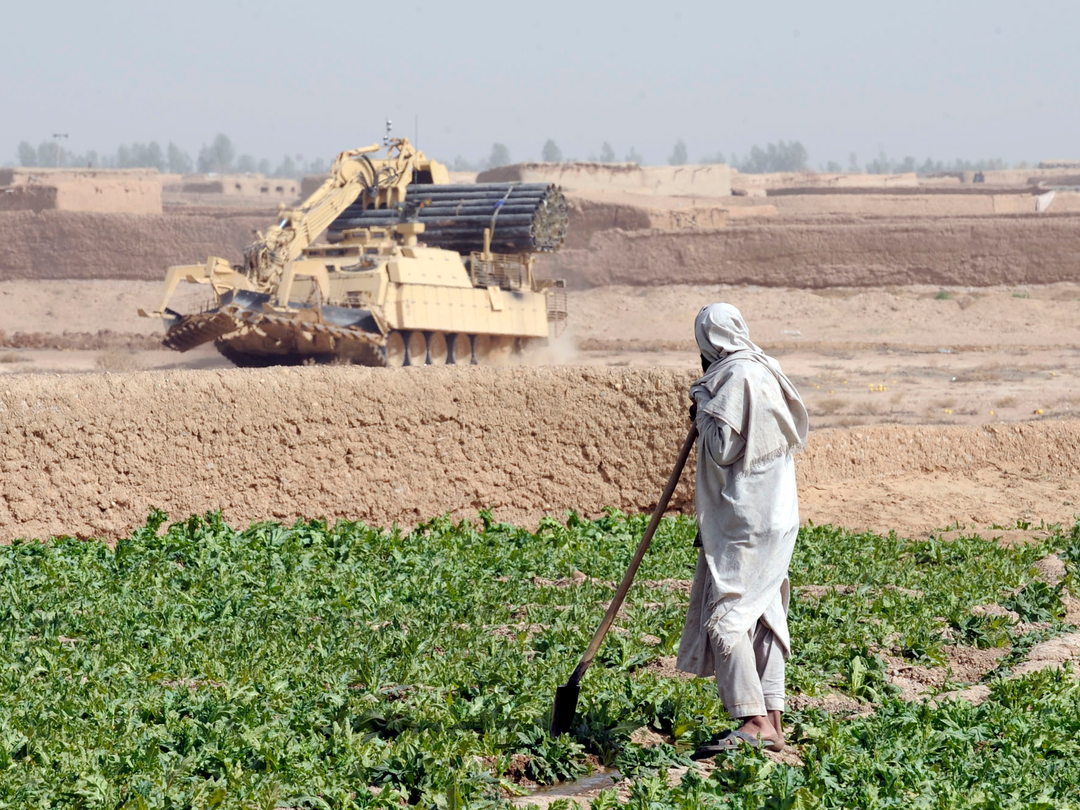 British Army Royal Engineers Trojan Helmand February 2010