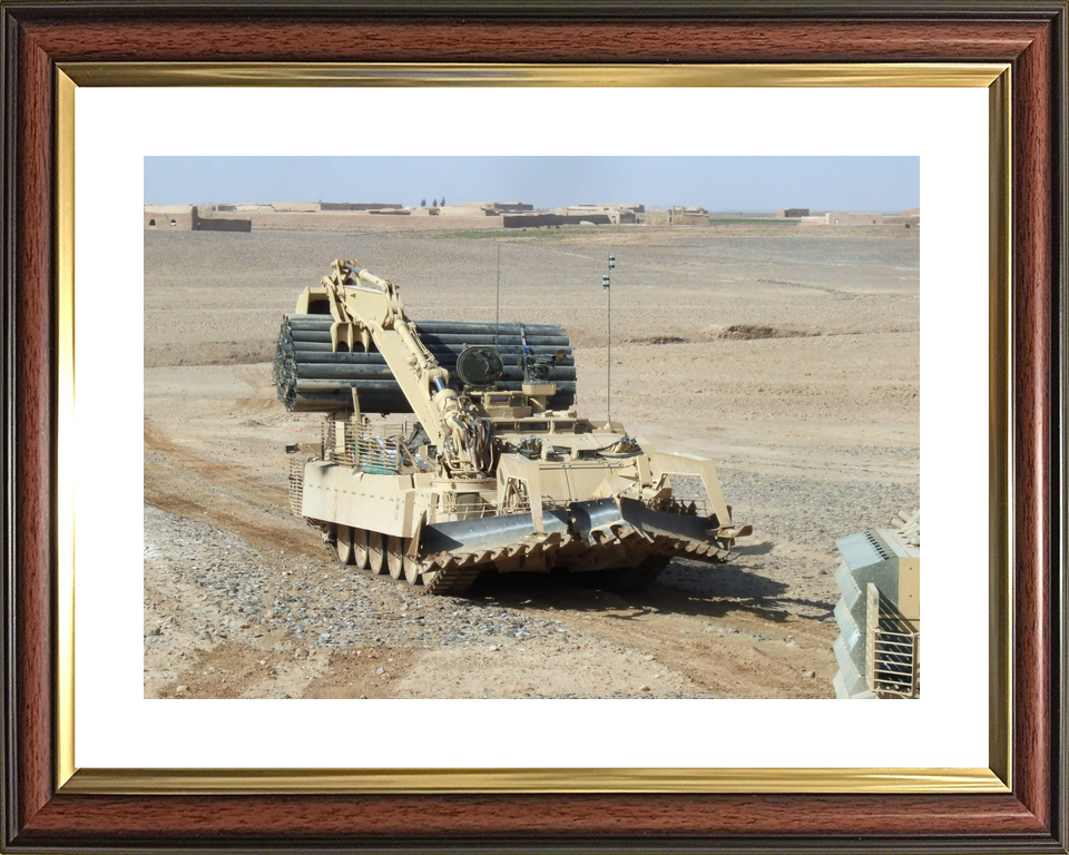 British Army Trojan Leads Convoy Op Moshtarak February 2010
