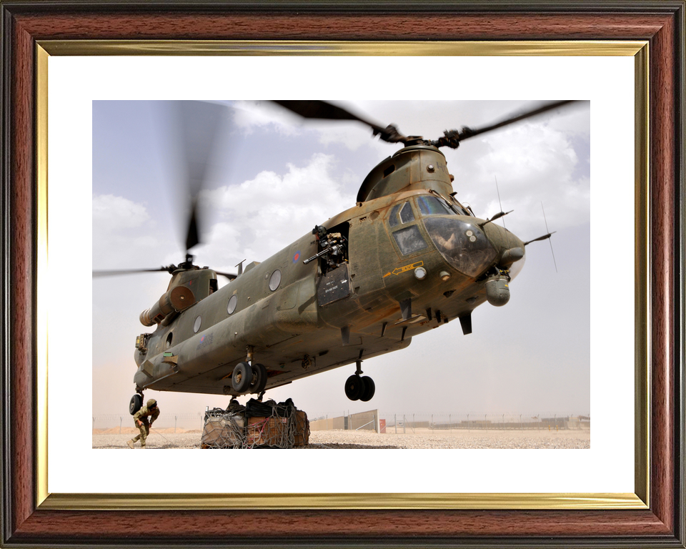 RAF 27 Squadron Chinook Underslung Load Afghanistan 2011