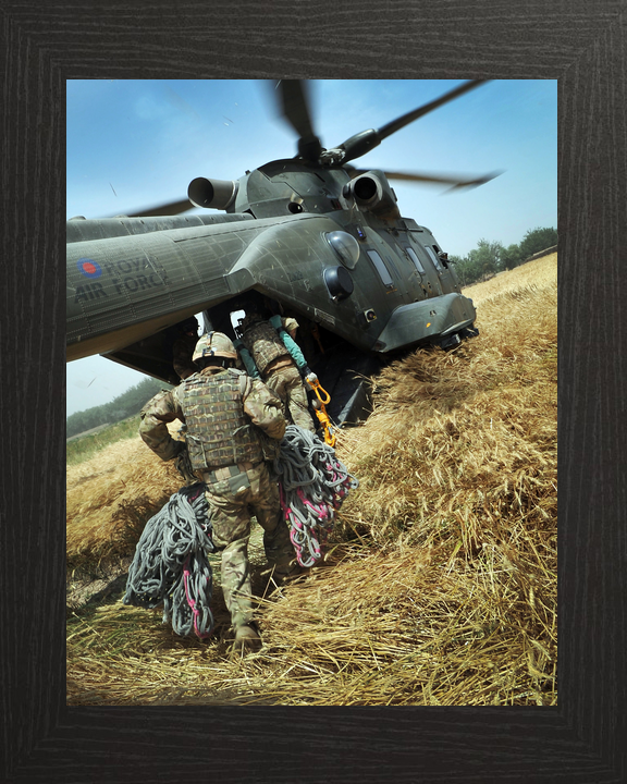 RAF Merlin Soldiers Board Omid Haft Helmand May 2011