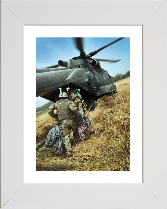 RAF Merlin Soldiers Board Omid Haft Helmand May 2011