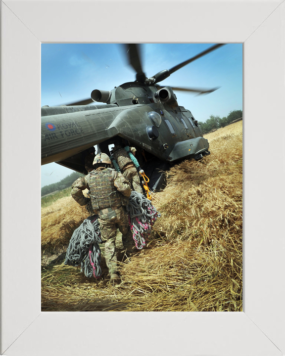 RAF Merlin Soldiers Board Omid Haft Helmand May 2011