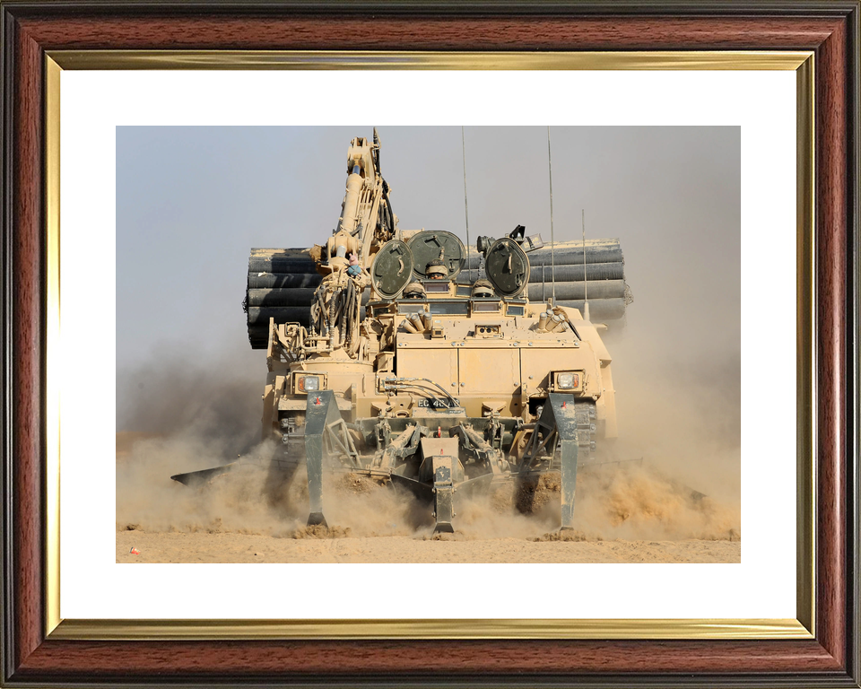 British Army Royal Engineers Trojan Head-On Op Hamkari 2010