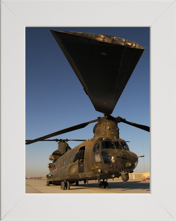 RAF 1310 Flight Chinook Rotor Blade Camp Bastion July 2011