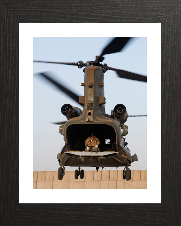 RAF Chinook Ramp Down FOB Shawqat Helmand July 2011