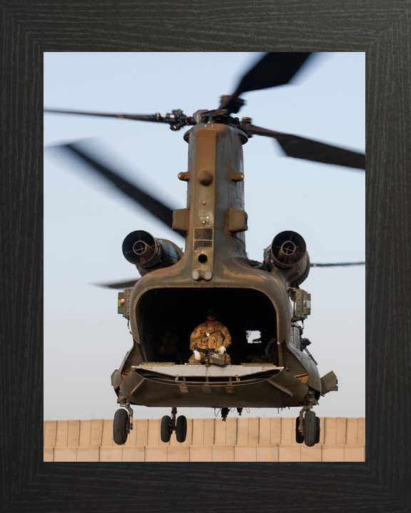 RAF Chinook Ramp Down FOB Shawqat Helmand July 2011