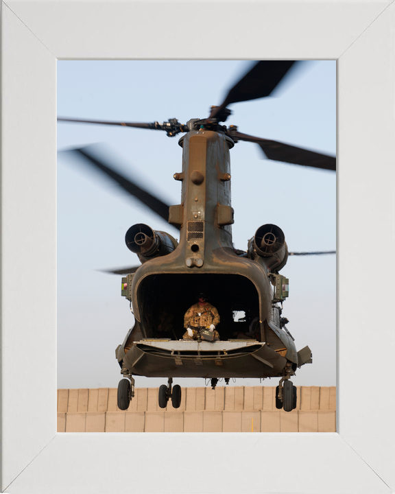 RAF Chinook Ramp Down FOB Shawqat Helmand July 2011
