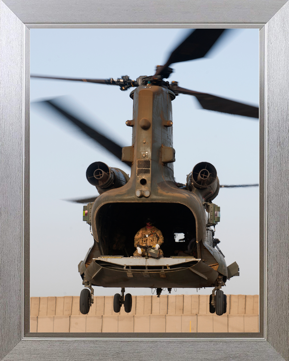 RAF Chinook Ramp Down FOB Shawqat Helmand July 2011