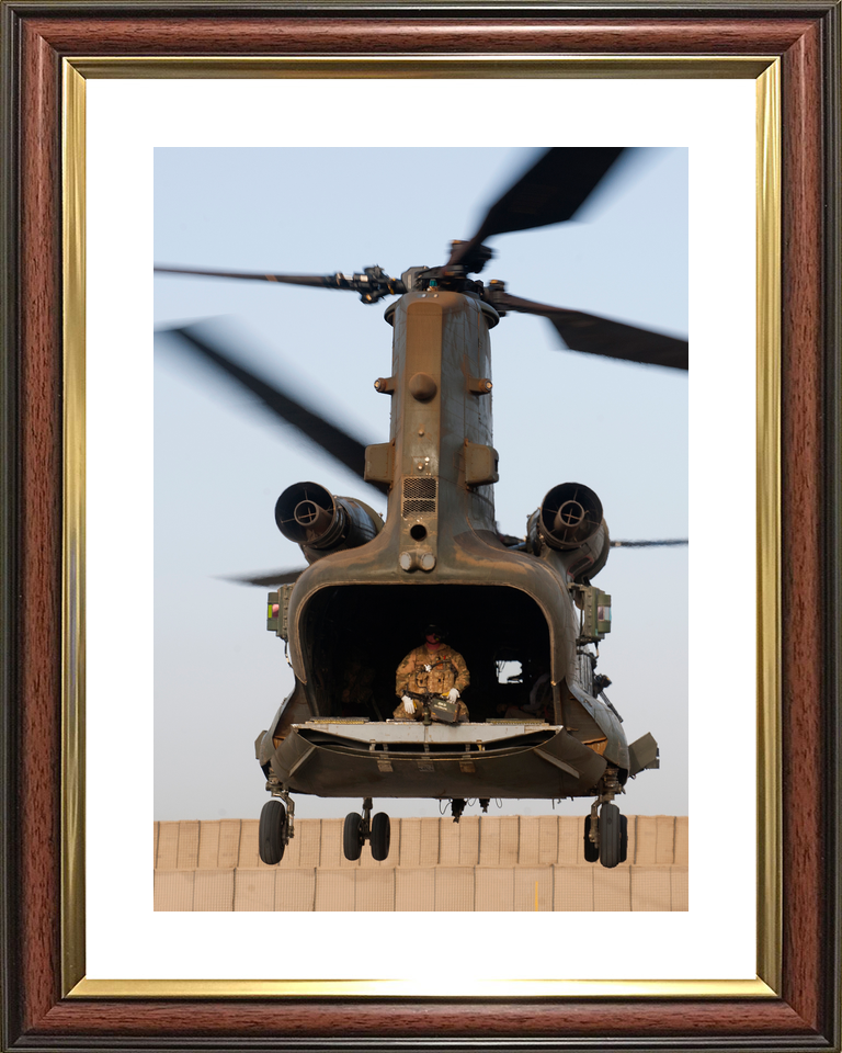 RAF Chinook Ramp Down FOB Shawqat Helmand July 2011
