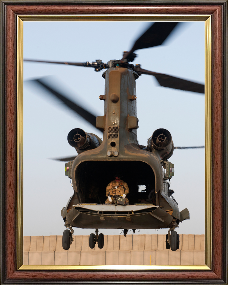 RAF Chinook Ramp Down FOB Shawqat Helmand July 2011
